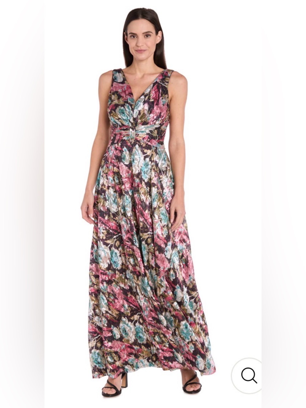 R& M Richards
Women's Sleeveless Metallic A-Line Dress